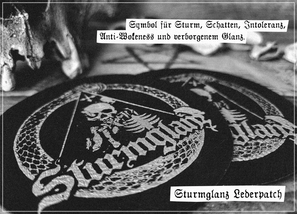 Sturmglanz Black Metal Manufaktur Logopatch