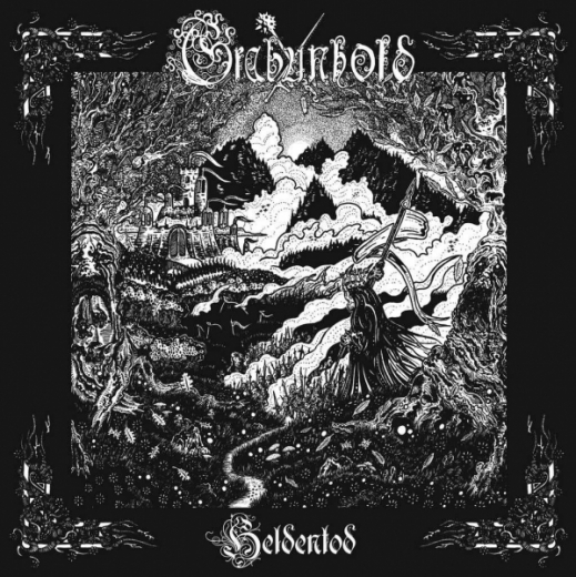 GRABUNHOLD - Heldentod Splatter white/black Vinyl