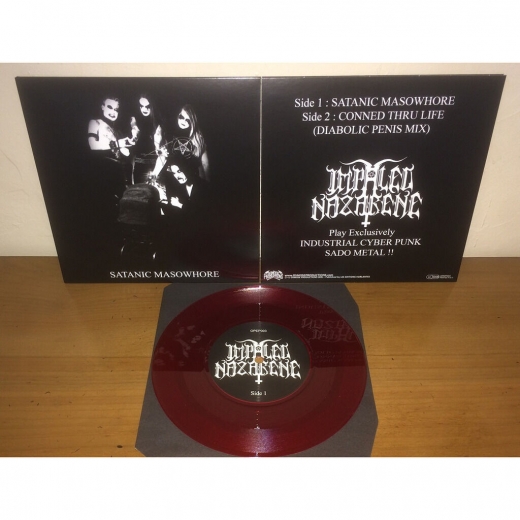 Impaled Nazarene - Satanic Masowhore Bloodred 7 Vinyl