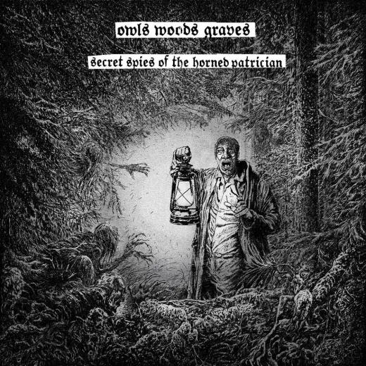 OWLS WOODS GRAVES - Secret Spies of the Horned Patrician Black Vinyl