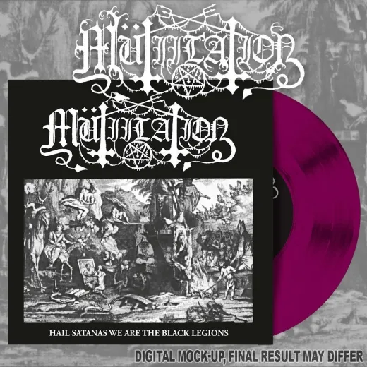 MUTIILATION - Hail Satanas We are the Black Legions Purple 7 Vinyl