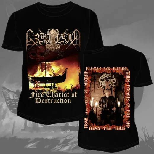 GRAVELAND - Fire Chariot Of Destruction T-Shirt Size M