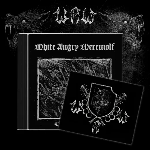 WHITE ANGRY WEREWOLF - The Werwolf’s Rising CD + Patch