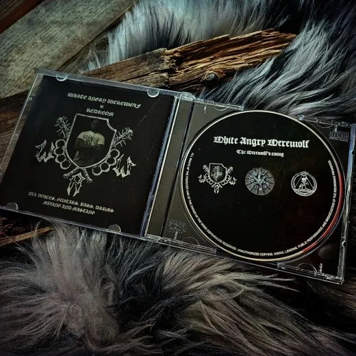 WHITE ANGRY WEREWOLF - The Werwolf’s Rising CD + Patch