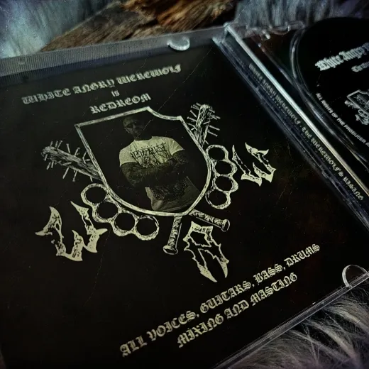 WHITE ANGRY WEREWOLF - The Werwolf’s Rising CD + Patch