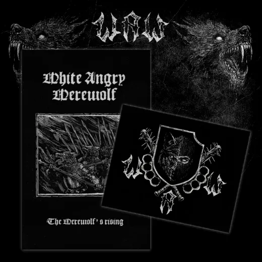 WHITE ANGRY WEREWOLF - The Werwolf’s Rising Tape & Patch