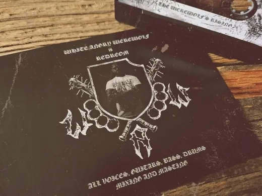 WHITE ANGRY WEREWOLF - The Werwolf’s Rising Tape & Patch