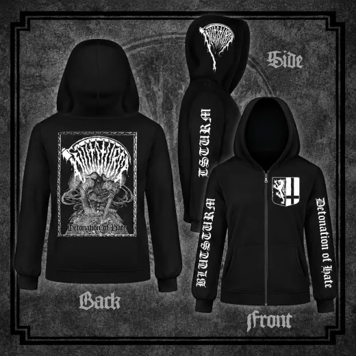 BLUTSTURM - Detonation of Hate Zipper XL (letztes Exemplar)