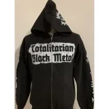 AD HOMINEM - Totalitarian Black Metal Zipper Size M