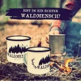 WALDMENSCH - Emaille Becher