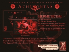 ACHERONTAS - Hermeticism DigiCD Re-Release mit Bonus