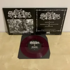 MUTIILATION - Hail Satanas We are the Black Legions Purple 7 Vinyl