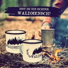 WALDMENSCH - Emaille Becher